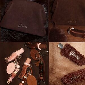 ISO:I’m looking for the Gisou Brown Suede pouch Bag